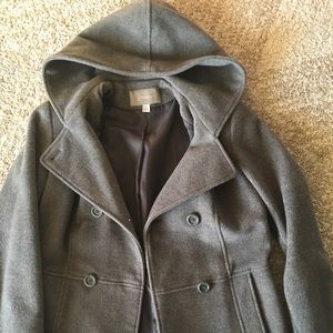 Grey pea coat
